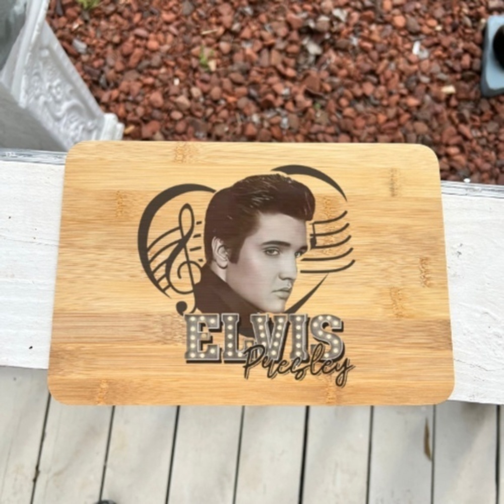 Elvis Presley Bamboo Cutting Board